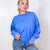 Easel Mineral Washed Pleated Wrist Long Sleeve Top in 4 Colors - Boujee Boutique 