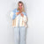 Pol Lace Me Up Powder Blue Multi Lace and Ribbed Hoodie - Boujee Boutique 