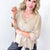 Cozy Canyon Thermal V Neckline Knit Quarter Sleeve Top In 3 Options