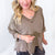 Cozy Canyon Thermal V Neckline Knit Quarter Sleeve Top In 3 Options