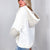 POL Keep it Casual Cream and Beige Waffle Knit and Puff Lightweight Hoodie Jacket - Boujee Boutique 