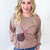 Boho Butterfly Patch and Embroidered Long Sleeve Knit Top In 3 Options