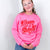 Christmas Merry Bright Hot Pink Long Sleeve Fleece Sweatshirt