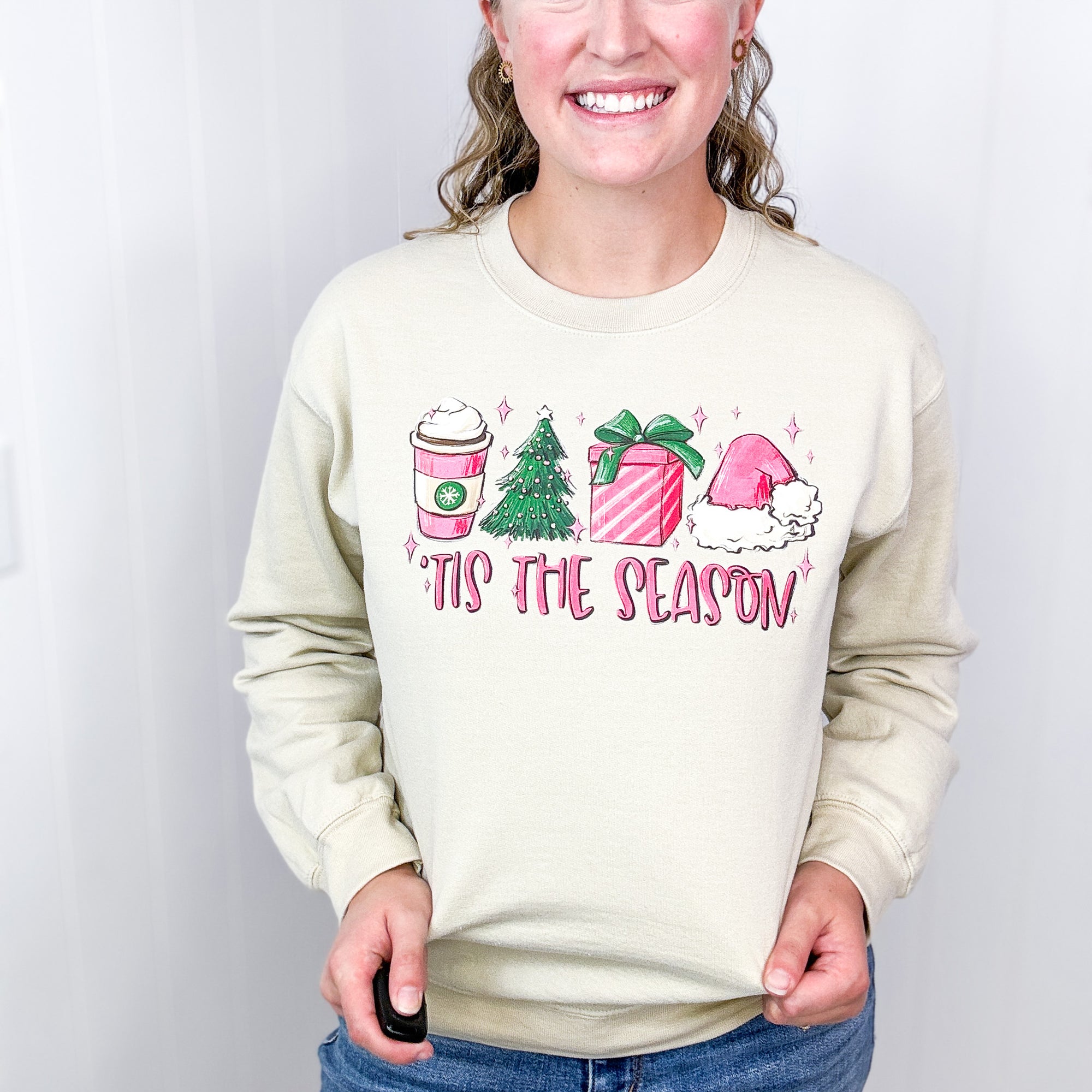 Tis The Season Christmas Long Sleeve Sweatshirt