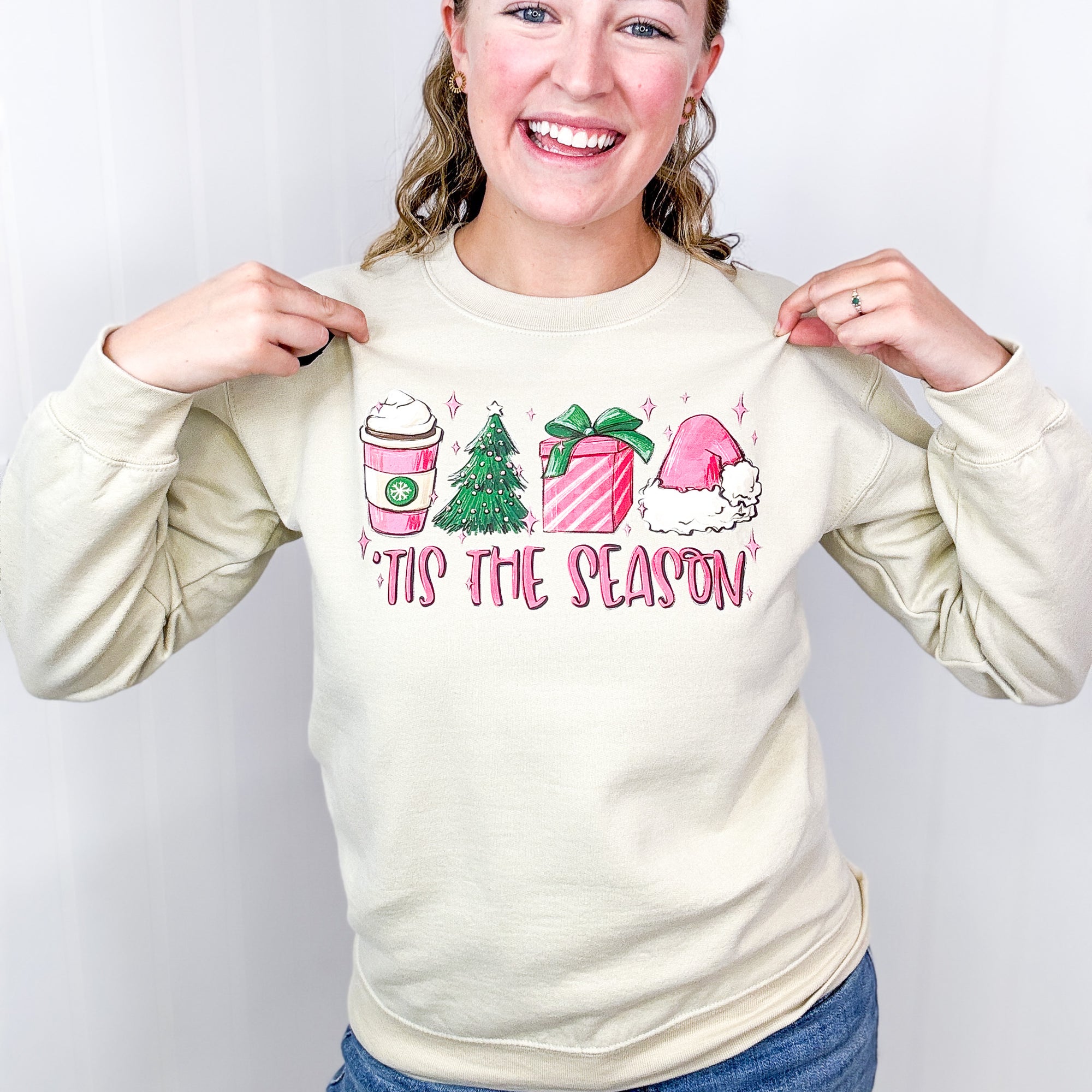 Tis The Season Christmas Long Sleeve Sweatshirt