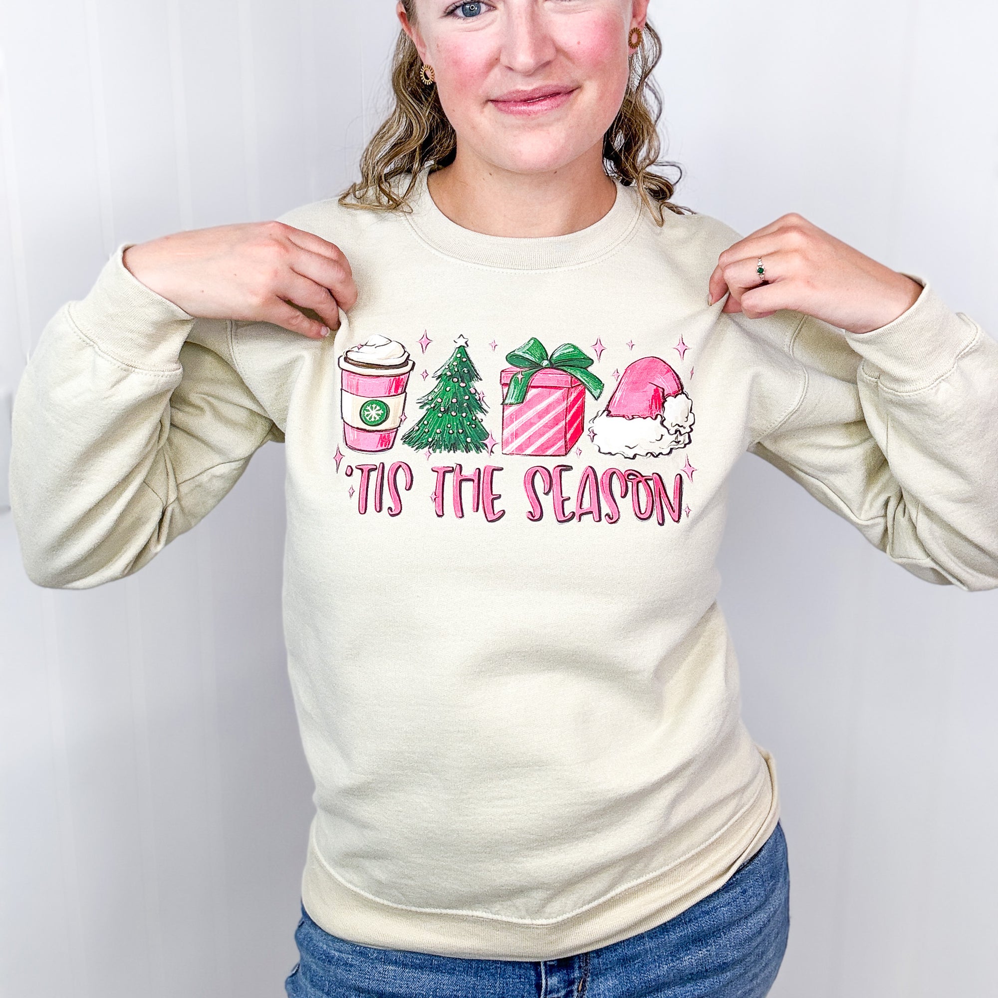 Tis The Season Christmas Long Sleeve Sweatshirt