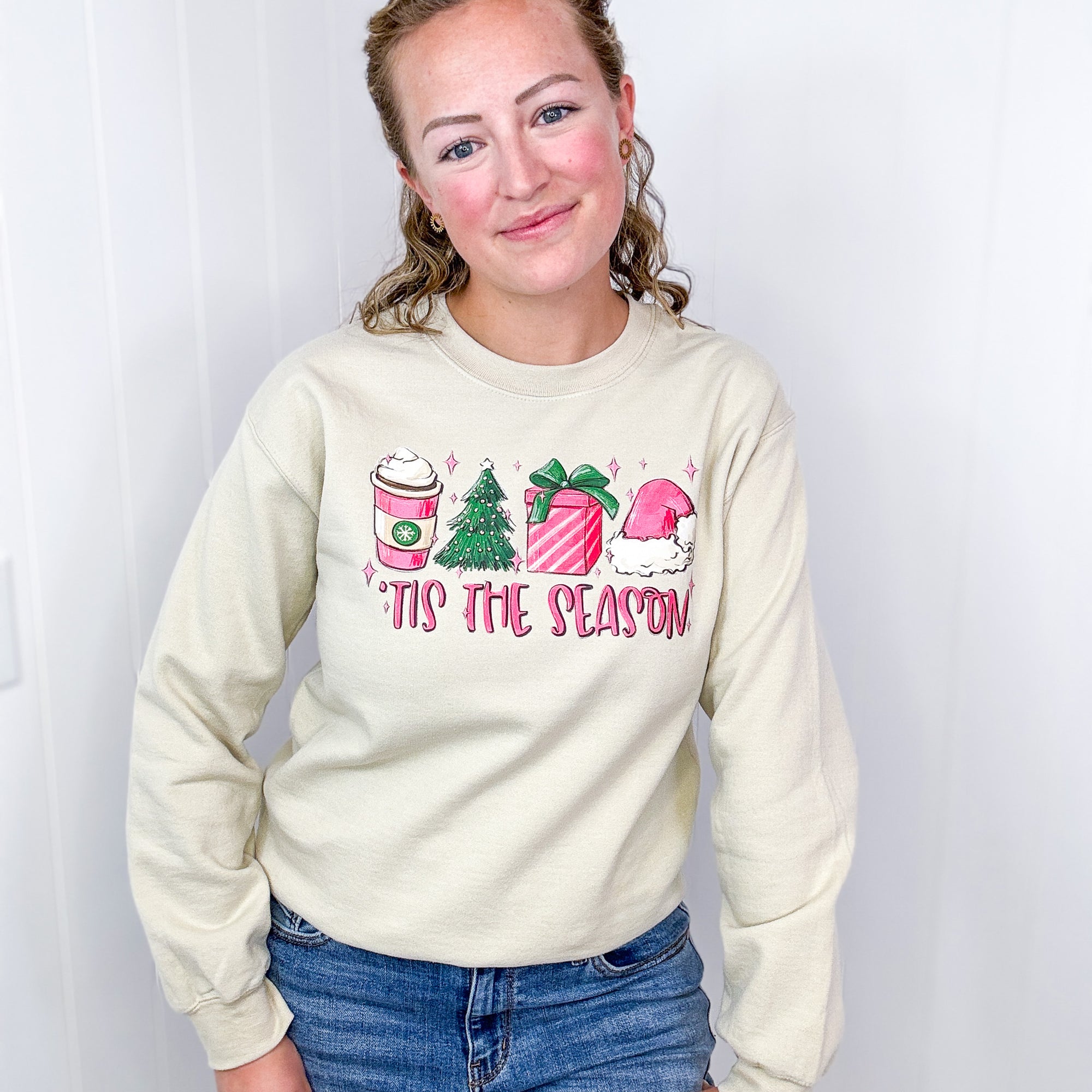 Tis The Season Christmas Long Sleeve Sweatshirt