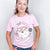 Pink Groovy Santa Short Sleeve Graphic Tee