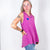 A Few of My Favorite Things Round Neck Tank in Fuchsia - Boujee Boutique 