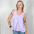 Washed Lavender Never Second Best V Neckline Babydoll Top - Boujee Boutique 