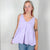 Washed Lavender Never Second Best V Neckline Babydoll Top - Boujee Boutique 