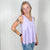 Washed Lavender Never Second Best V Neckline Babydoll Top - Boujee Boutique 