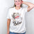 Believe Leopard Print Santa and Snowflake Graphic Tee