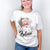 Believe Leopard Print Santa and Snowflake Graphic Tee