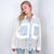 Pol Fancy Chambray Lace and Crochet Button Up Jacket - Boujee Boutique 