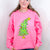 Neon Pink Christmas Tree Sweatshirt