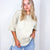 Take it Easy Mineral Washed Khaki Short Sleeve Pullover - Boujee Boutique 