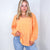 Orange Mango Soft Knit Long Sleeve Pullover Top - Boujee Boutique 