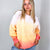 Sunset Ombre Luxe Soft Corded Long Sleeve Pullover - Boujee Boutique 