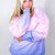 Malibu Purple Pink and Blue Ombre Luxe Soft Corded Long Sleeve Pullover - Boujee Boutique 