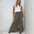 The Boho Cotton Slub Mineral Wash Full Length Tiered Pants in 3 Colors - Boujee Boutique 