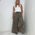 The Boho Cotton Slub Mineral Wash Full Length Tiered Pants in 3 Colors - Boujee Boutique 