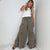 The Boho Cotton Slub Mineral Wash Full Length Tiered Pants in 3 Colors - Boujee Boutique 