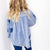 POL Love Knot Oversized Heart Button Up Denim Jacket - Boujee Boutique 