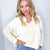 POL Oversized Terry Waffle Knit Long Sleeve Pullover in 5 Colors - Boujee Boutique 