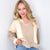 POL Oversized Terry Waffle Knit Long Sleeve Pullover in 5 Colors - Boujee Boutique 