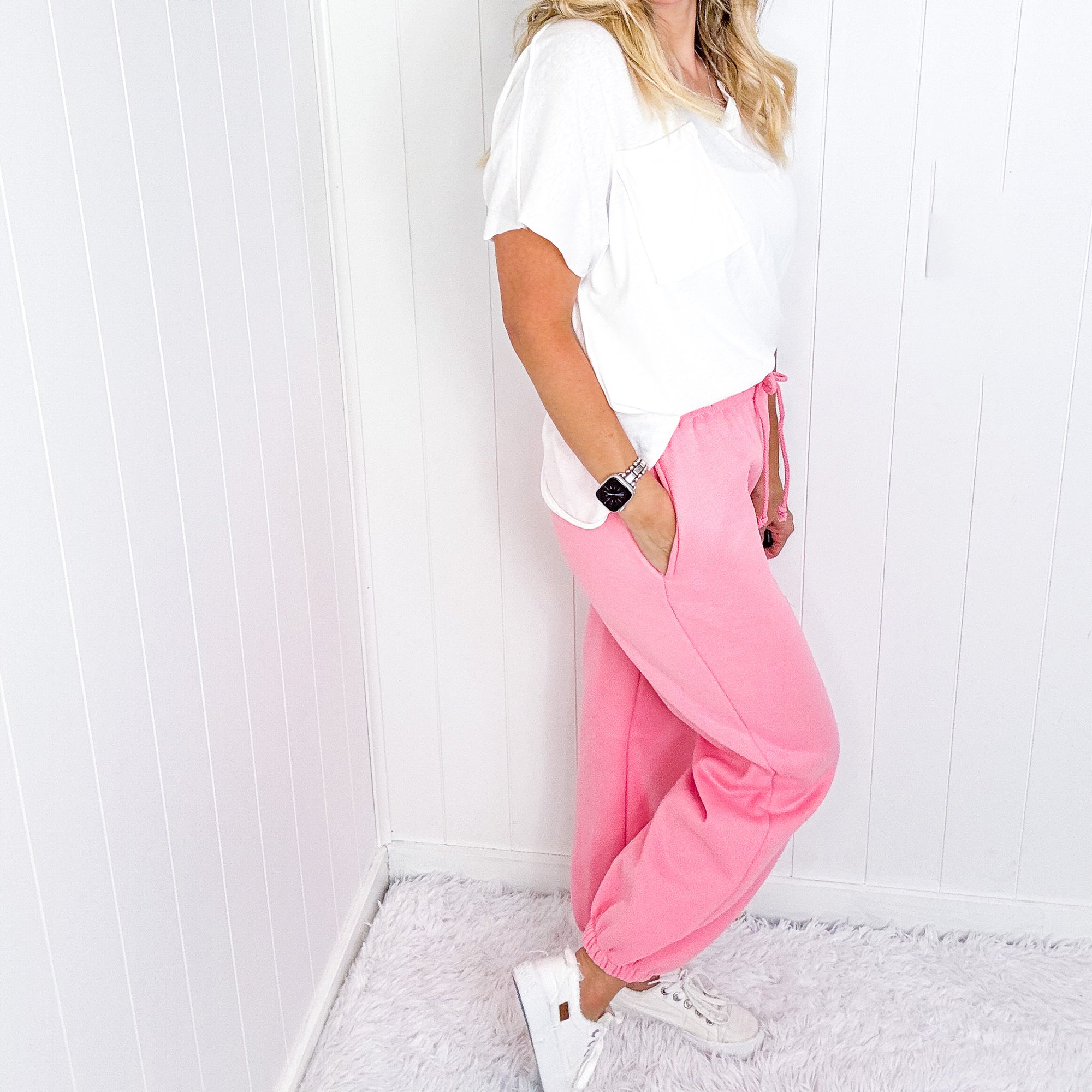 Lounging Queens Pull On Jogger Pants with Pockets in 4 Colors - Boujee Boutique 