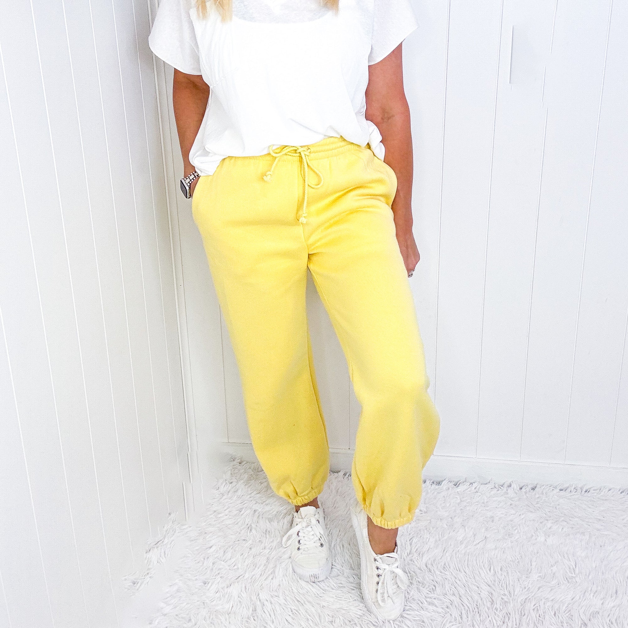 Lounging Queens Pull On Jogger Pants with Pockets in 4 Colors - Boujee Boutique 