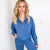 Blue Crush Luxe Lounge Pullover Top and Straight Leg Set - Boujee Boutique 