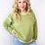 Easel Dreamy Fade Ombre Oil Washed Pullover in 3 Colors - Boujee Boutique 