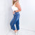 Judy Blue Mystique Braid High Waist Cropped Wide Leg Jeans - Boujee Boutique 