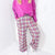 Easel Plaiditude Pink Graped Plaid Pre Washed Cargo Jogger Pants - Boujee Boutique 