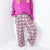 Easel Plaiditude Pink Graped Plaid Pre Washed Cargo Jogger Pants - Boujee Boutique 