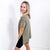 Washed Green Oversized Short Sleeve Tee - Boujee Boutique 