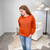 Start Again Burnt Orange Solid Sweatshirt - Boujee Boutique 