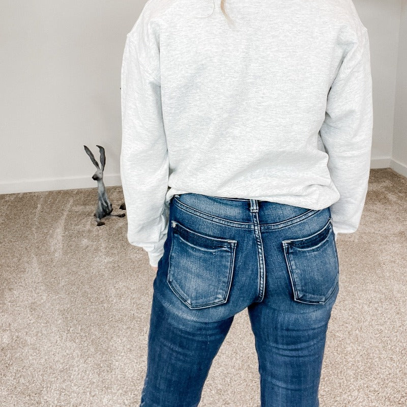 Judy Blue Abilene Mid Rise Long/Tall Skinny Jeans - Boujee Boutique